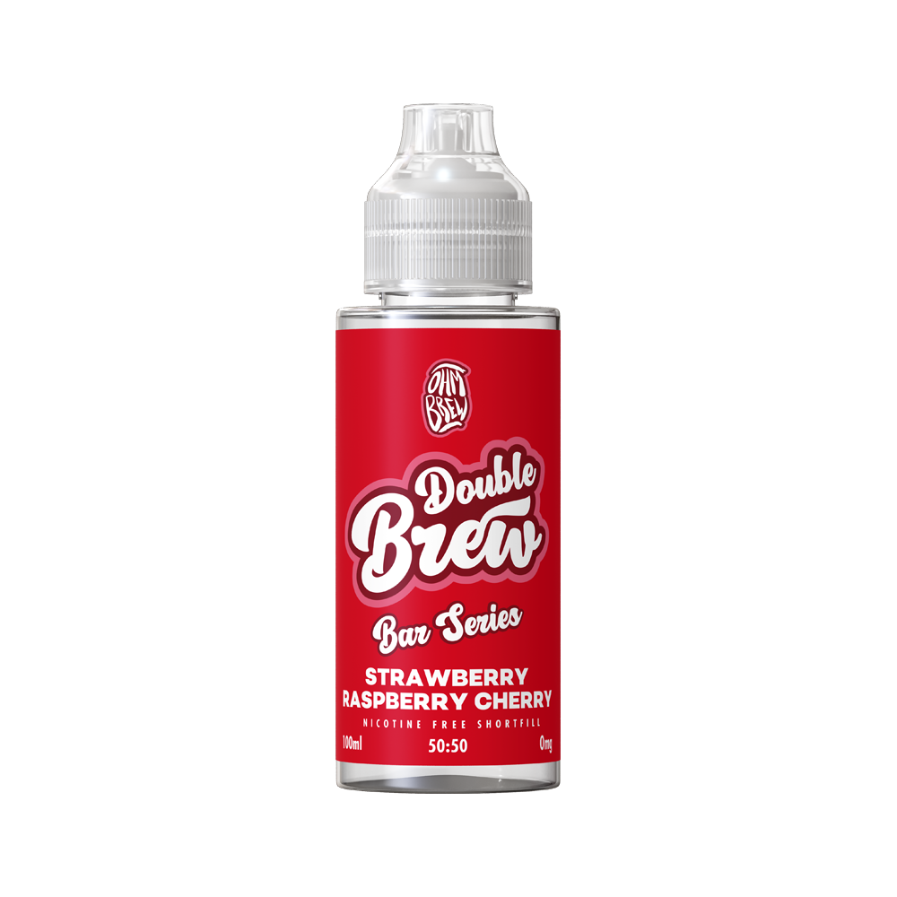 Double Brew Bar Series XL Raspberry Strawberry Cherry - 100ml