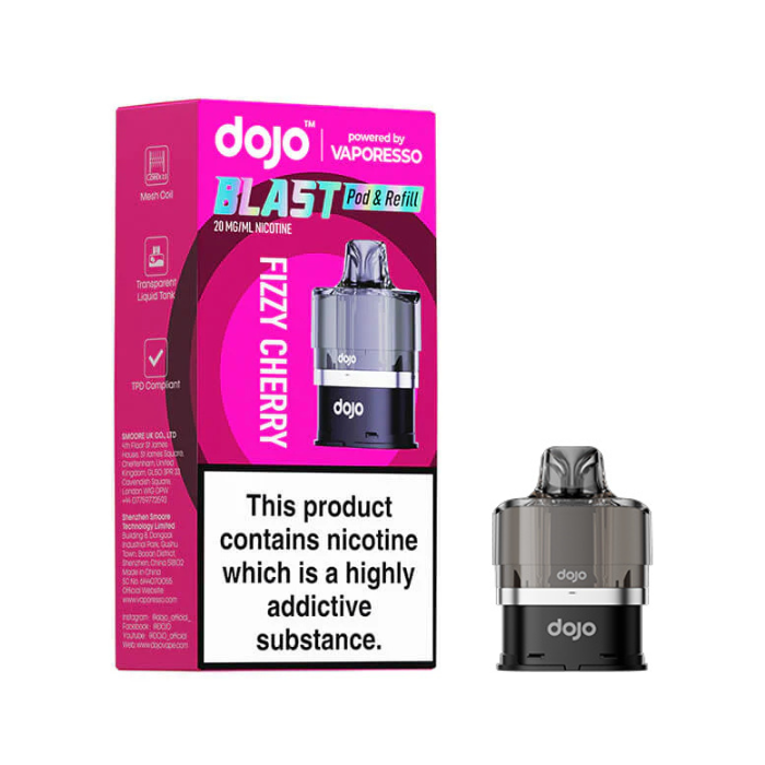 DOJO BLAST 6000 Prefilled Pod & Refill - Fizzy Cherry - 20mg