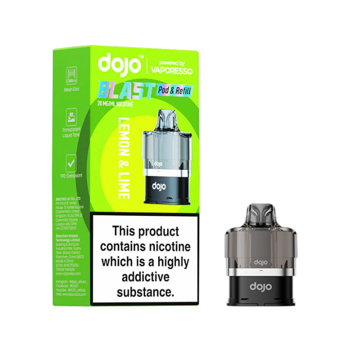 Dojo Blast 6000 Prefilled Pod & Refill Lemon & Lime - 20mg