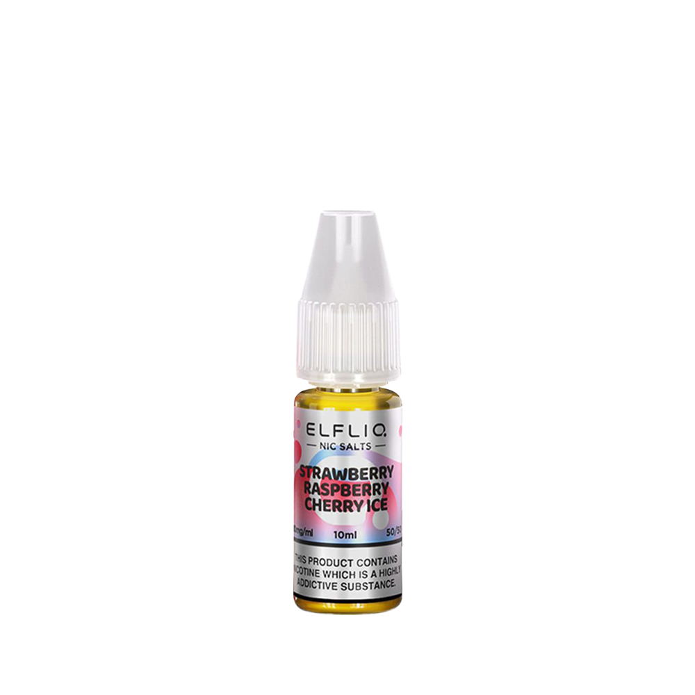 Elfliq Strawberry Raspberry Cherry Ice Nic Salt - 10ml