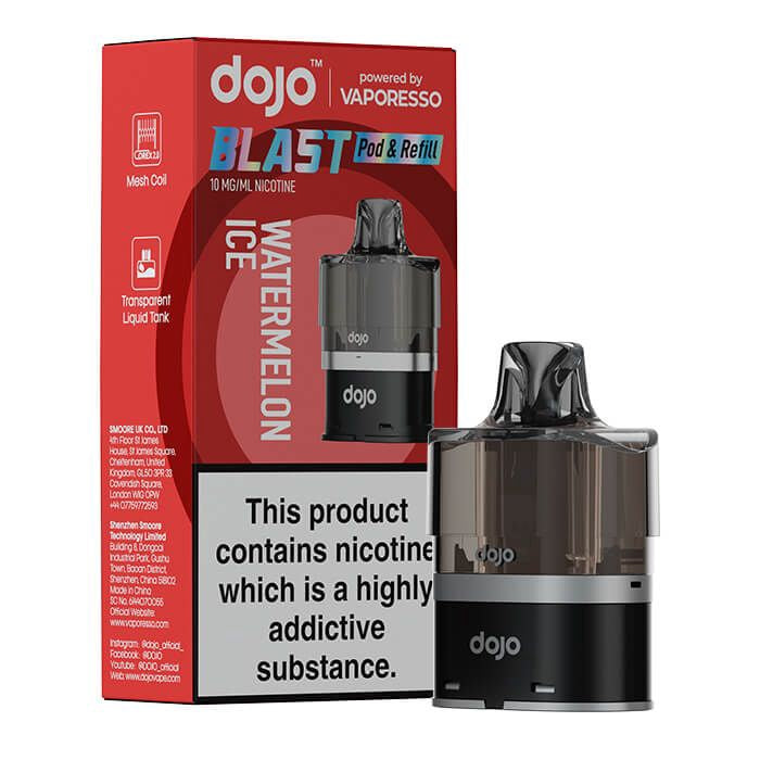 Dojo Blast 6000 Prefilled Pod & Refill Watermelon Ice - 10mg