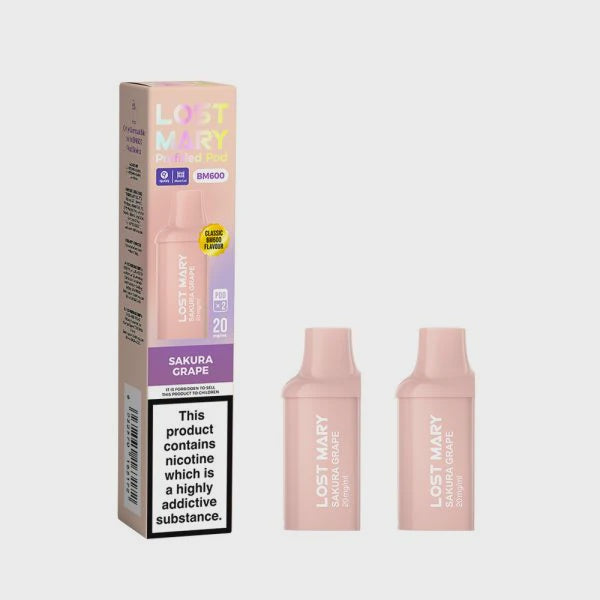 Lost Mary BM600 Prefilled Pod x 2 - Sakura Grape