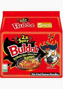 Buldak Korean Ramen Hot Chicken Flavour / X2 Spicy - 16 Pack