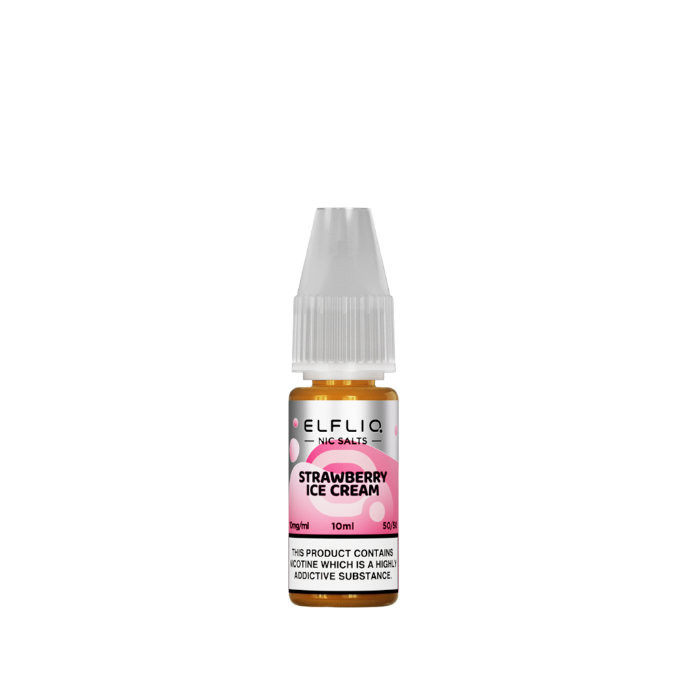 Elfliq Strawberry Ice Cream Nic Salt - 10ml