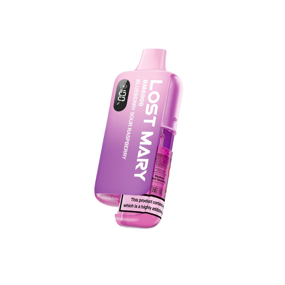 Lost Mary BM6000 Refillable Pod Kit - Blueberry Sour Raspberry – Direct ...