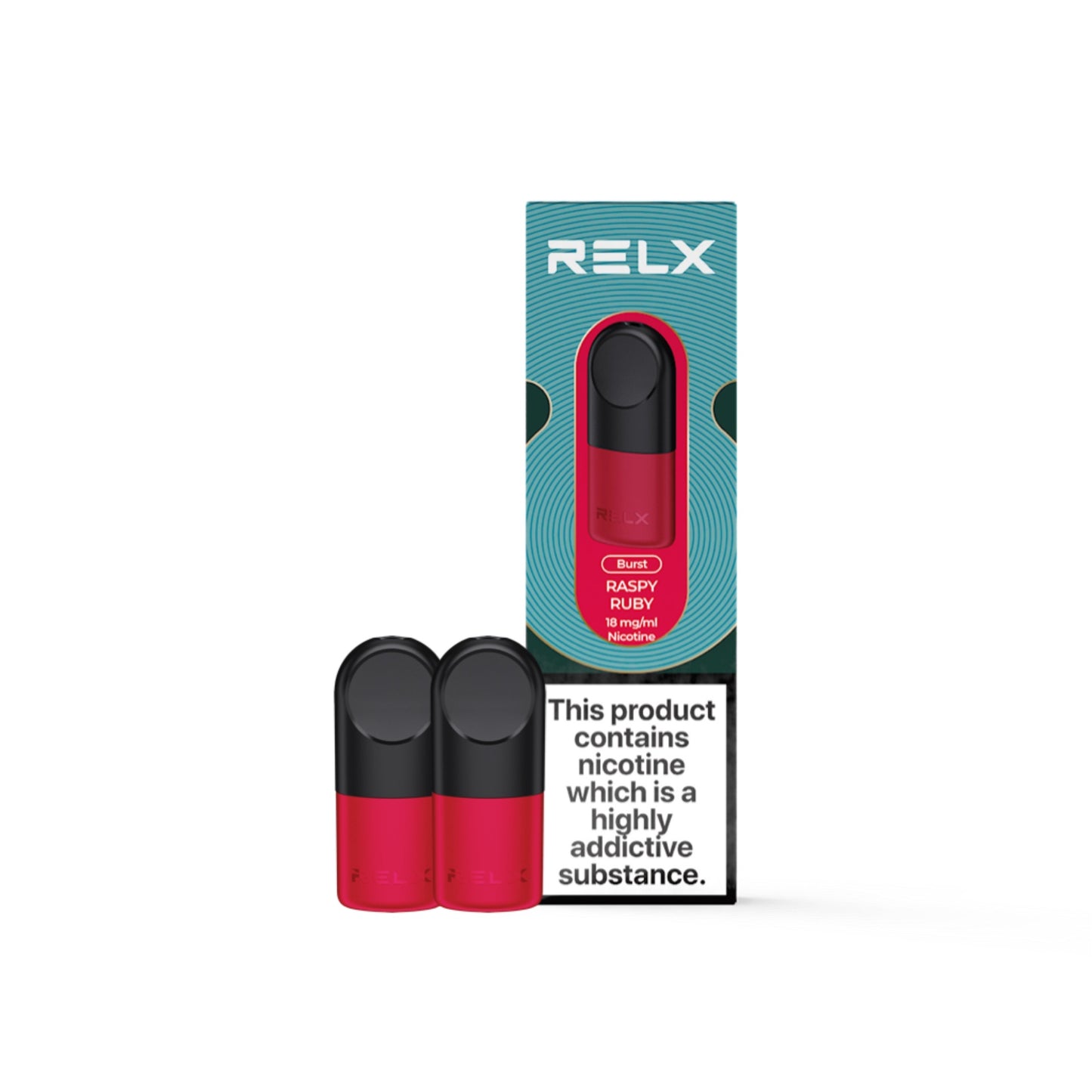 RELX Pods 18mg Raspy Ruby
