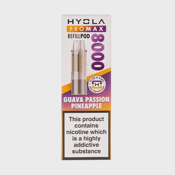 Hyola Pro Max 8000 - Guava Passion Pineapple - Pre filled Pod