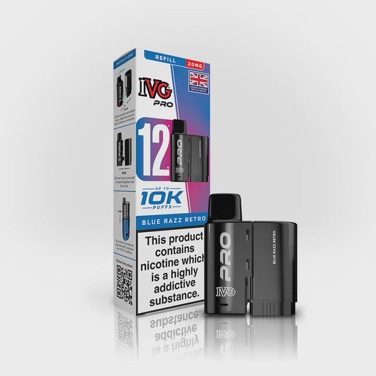 IVG Pro 12 Prefilled Pod - Blue Razz Retro - 20mg