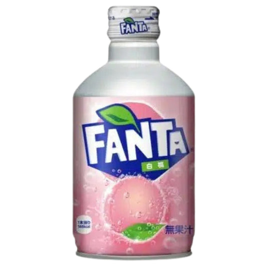 Fanta White Peach Aluminium Bottles - 24 Pack