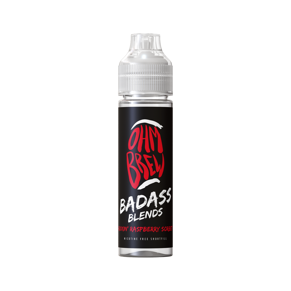 Puff Razbarr Ohm Brew Badass Blends Raspberry Sorbet - 50ml – Direct Vape