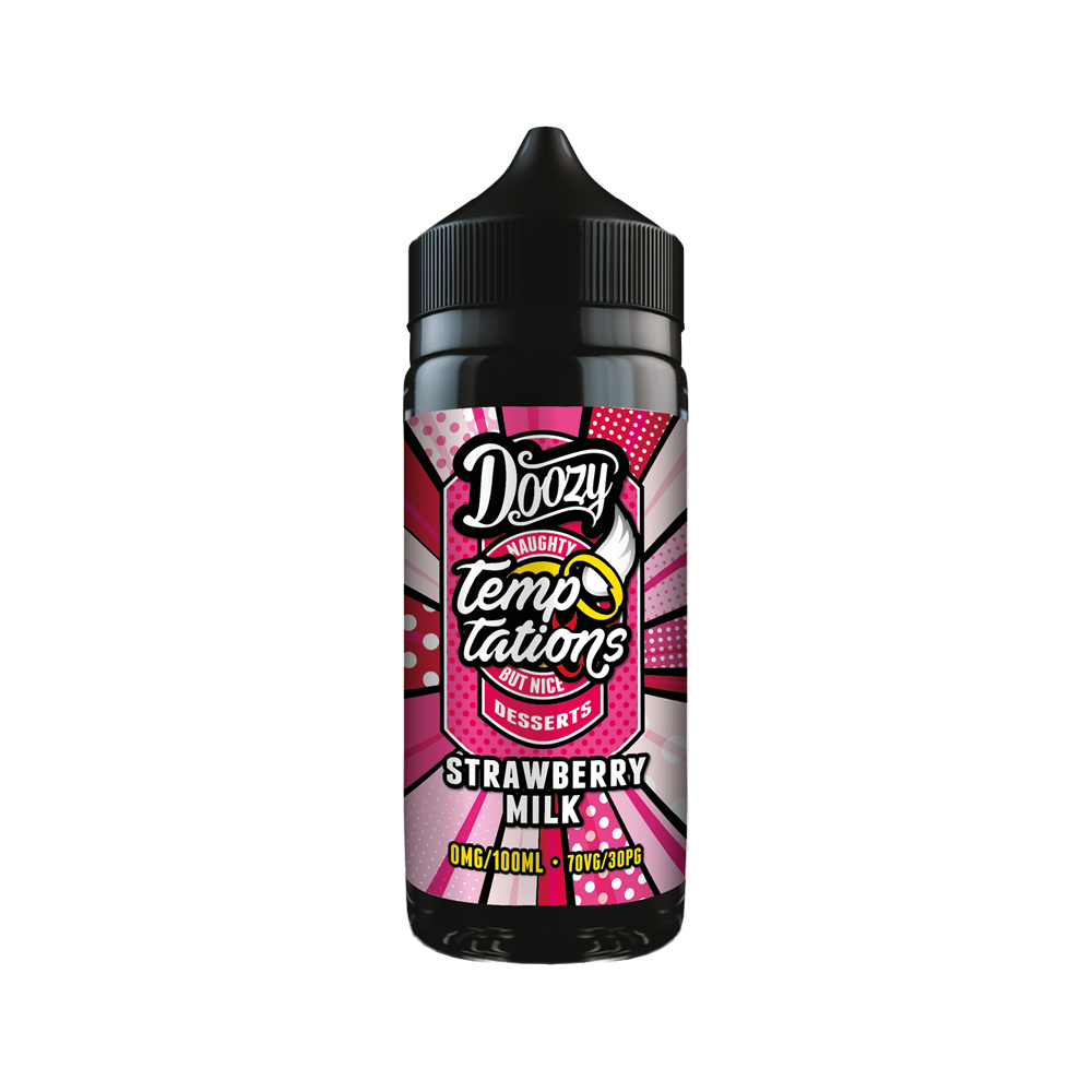 Doozy Temptations Strawberry Milk 100ml - 0mg