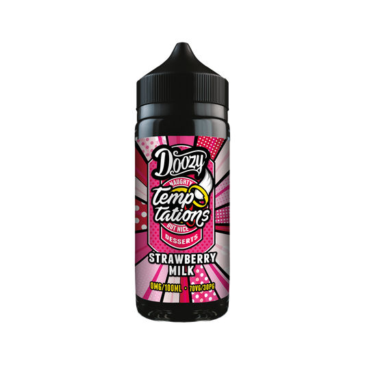 Doozy Temptations Strawberry Milk 100ml - 0mg