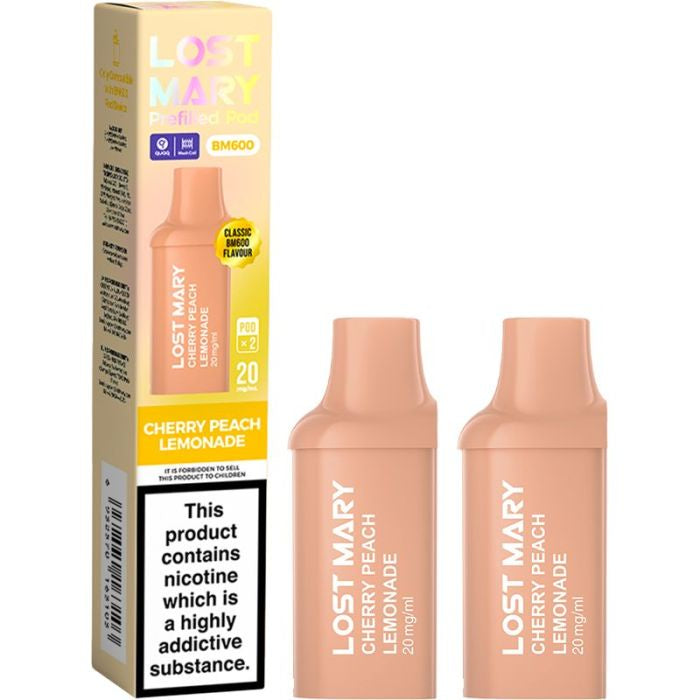 Lost Mary BM600 Prefilled Pod x 2 - Cherry Peach Lemonade