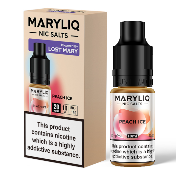 Maryliq Nic Salts Peach Ice - 10ml