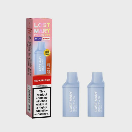 Lost Mary BM600 Prefilled Pods 2 Pack - Red Apple Ice