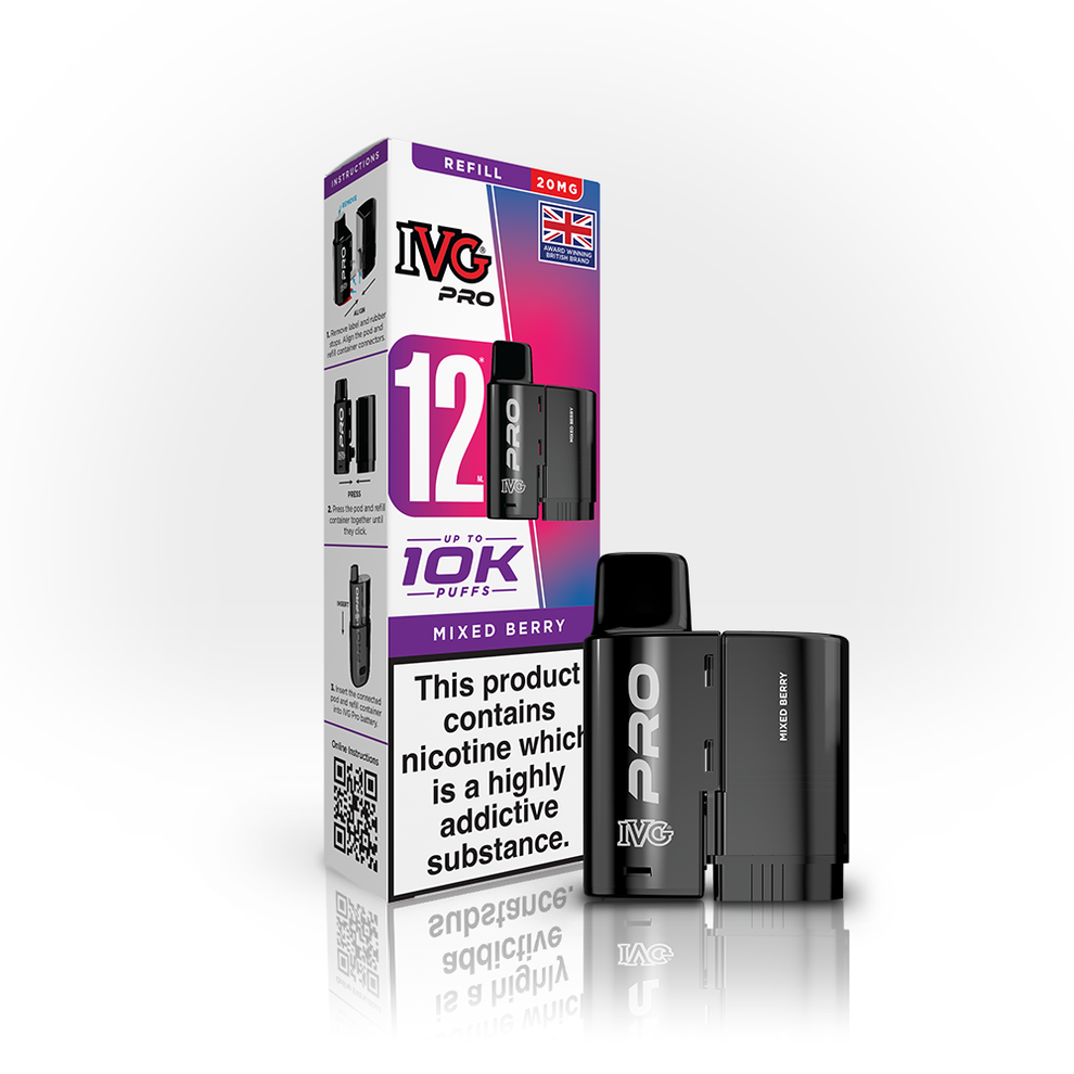 IVG Pro 12 Prefilled Pod - Mixed Berry - 20mg – Direct Vape