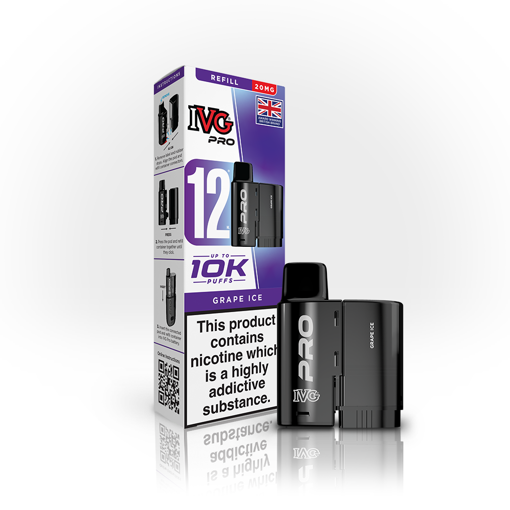 IVG Pro 12 Prefilled Pod - Grape Ice - 20mg